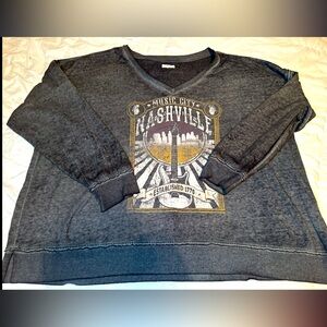 Maurices Gray Nashville Graphic Sweatshirt